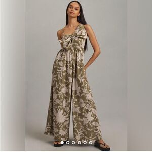 Anthropologie x HUTCH Poplin Bow Jumpsuit, size XS